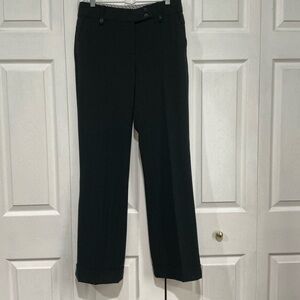 🤎 Dalia  collection Black Ribbed Dress Pants / Trousers - 6